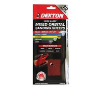Dekton Dt80750 Hook & Loop Orbital Sanding Sheets 93mmx230mm Assorted