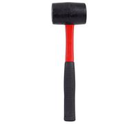 Dekton Fiberglass Rubber Mallet 16oz-Durable Fiberglass Handle| Non-Marring Rubber Head| Ideal for Carpentry, Construction| Impact-Resistant | Comfortable Grip| Versatile Tool for Precision Striking