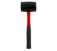 Dekton Fiberglass Rubber Mallet 32oz-Durable Fiberglass Handle| Non-Marring Rubber Head| Ideal for Carpentry, Construction| Impact-Resistant | Comfortable Grip| Versatile Tool for Precision Striking