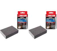 Dekton Flexible Sanding Block - Coarse 40 Grit for Multi-Surface Woodworking, Paintwork, Keying Plaster, and Prep Work - Perfect for Achieving a Smooth Finish Between Coats (Pack of 2)