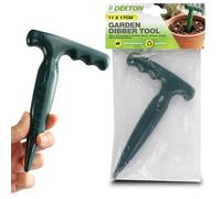 Dekton Garden Dibber 11 x 17cm Hand Tool for Sowing Seeds Planting Bulbs and Transplanting Seedlings Lightweight Easy Grip Dibber for Garden Pots and Allotment Use