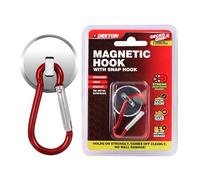 Dekton Geckogrip Magnetic Hook - Heavy Duty Neodymium Magnet, Holds up to 35 lbs, Rental Safe, Damage - Free - Ideal for Keys, Tools, Kitchen Utensils, Bags & More