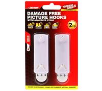 Dekton Geckogrip Medium Picture Hook 2pc | Secure Wall Hanging | Strong Adhesive Backing| Ideal for Frames, Art, Decor| No Tools Required| Reusable and Residue-Free| Perfect for Home and Office Use