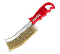 Dekton General Purpose Wire Brush | Brass Coated Crimped Wire for Rust, Corrosion, and Paint Removal | Curved Profile for Hard-to-Reach Areas | High-Density Wire for Effective General Cleaning