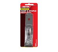 Dekton Heavy Duty Hasp & Staple Lock 1.5" x 4.5"- Secure Padlock Hasp| Durable Steel Construction| Corrosion-Resistant Finish| Ideal for Gates, Sheds, Doors| Tamper-Proof Design| Reliable Security