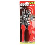 Dekton Heavy Duty Leather Punch Plier Pro-Premium Metal Construction With Multiple Hole Sizes| Adjustable Depth For Precision| Ideal For Leathercraft, Projects, Repairs| Ergonomic Handlel Durable tool