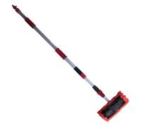 Dekton Heavy Duty Tri-Extending Wash Brush | Long Reach Water Fed Brush for Cars, Boats, & More | Ergonomic Foam Grip | Soft Bristles Prevent Scratching | Telescopic Design Extends to 3 Metres