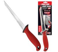Dekton Jab Saw-pro-Extra-Sharp Teeth And Pointed End For Piercing Plasterboard| Large Smooth End Pad Facilitates Pushing, Twisting|1.8mm Extra Thick Blade| Excellent For Wood, Plastic, Drywall Cutting