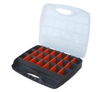 Dekton Large Organizer-Organiser Box With 23 Compartments|Padlock Eye For Secure Locking|Dimensions: 265mm x 320mm x 50mm|Perfect For Desk, Drawer, Or Car Organization|Sleek Design For Easy Access