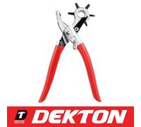 Dekton Leather Revolving Punch Rivet Plier Diy Belt Eyelet Puncher Hole 6 Sizes