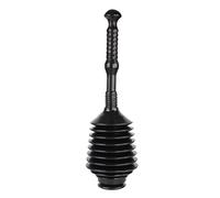 Dekton Master Plunger Use to Unblock Kitchen Sinks, Waste Disposal Units, Showers | Heavy-Duty Rubber Cup | Extra-Long Handle for Superior Leverage | Effortlessly Clears Clogs, Black, Large