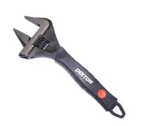 DEKTON Maxpower Extra Wide Jaw Adjustable Wrench-Heavy-Duty Tool with Wide Opening for Larger Nuts and Bolts| Precision-Crafted Chrome Vanadium Steel for Durability & Strength| Comfort Ergonomic Grip