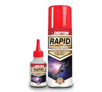 Dekton MDF Kit 400ml + 100g: Fast-Setting 2-Component Adhesive for Wood, Plastic & Metal; High Adhesion, Ideal for Vertical Surfaces & Rough Materials; Perfect for Montage & Repair Applications