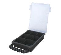 Dekton Medium Organizer-Organiser Box With 8 Compartments| Padlock Eye For Secure Locking| Dimensions: 303mm x 180mm x 50mm| Perfect For Desk, Drawer Or Car Organization | Sleek Design For Easy Access