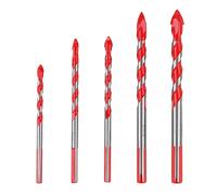 Dekton Multi Material Tile Drill Bit Set 5-10mm-Designed To Drill Through The Toughest Of Material|Professional Grade Carbide|Double Flute Helps Remove The Waste Material Efficiently|Suitable For All