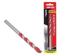 Dekton Multi-Purpose Masonry Drill Bit 10mm x 150mm, High Grade Carbide Tip for Drilling Metal, Natural Stone, Concrete, Granite, Ceramic Tile, Masonry & Plastic