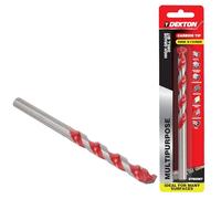 Dekton Multi-Purpose Masonry Drill Bit 8mm x 150mm, High Grade Carbide Tip for Drilling Metal, Natural Stone, Concrete, Granite, Ceramic Tile, Masonry & Plastic