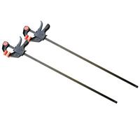 DEKTON Neilsen 2Pc Quick Grip Ratchet Vice Bar Large Clamps 30" / 760mm Rapid Clamp Set