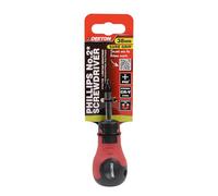 Dekton Philips NO 2 Screwdriver 38mm | Durable CR-V Steel Construction | Magnetic Tip for Easy Screw Pick-Up | Non-Slip Rubber Handle for Improved Grip and Control | Ideal for DIY & Home Improvement