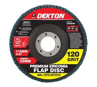 DEKTON Premium Zirconia Flap Disc - 120 Grit