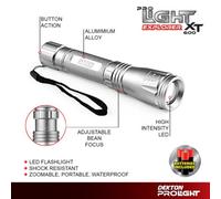 Dekton Pro Light Explorer Xt Cob Led Torch 400 Lumens 350M Range With Batteries