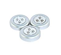 Dekton Pro Light Xh12 Touch 3pc Home Light Set - dekton 3pc Led Touch Light| High Intensity Led| 12 Lumens Ouput With Adhesive Tape| More Than 20 Hrs Working Time| Batteries Not Included
