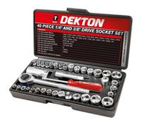 Dekton Professional 40Pc 1/4" & 3/8" Socket Driver Set