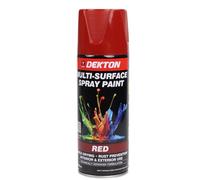 Dekton Quick-Dry Aerosol Spray Paint, Interior And Exterior Usage - Paint Red for Metal, Wood, and Plastic |Rust Prevention|Ideal for Fixtures Furniture's Components Projects