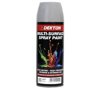 Dekton Quick-Dry Aerosol Spray Paint, Interior And Exterior Usage - Silver Grey for Metal, Wood, and Plastic |Rust Prevention|Ideal for Fixtures Furniture's Components Projects