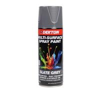 Dekton Quick-Dry Aerosol Spray Paint, Interior And Exterior Usage - Slate Grey for Metal, Wood, and Plastic |Rust Prevention|Ideal for Fixtures Furniture's Components Projects