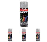 DEKTON Quick-Dry Aerosol Spray Paint, Interior And Exterior Usage - Traffic Grey for Metal, Wood, and Plastic |Rust Prevention|Ideal for Fixtures Furniture's Components Projects (Pack of 4)