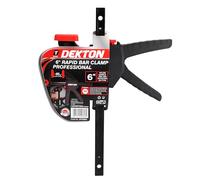 Dekton Rapid Bar Clamp Professional-High Clamping Pressure| Quick-release Mechanism| Durable & Strong Grip| Abs Handle And Rotation Button| Converts From Clamp To Spreader In Seconds| 45kg Clamp Force