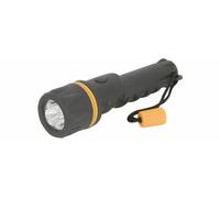 Dekton Rhdtor1 Mercury Heavy Duty Weather Proof Rubber Battery Powered Led Torch Black