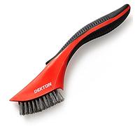 Dekton Soft Grip Stainless Steel Wire Brush | Ideal for Preparing Metal Surfaces, Rust & Paint Removal | Fine Steel Bristles with 5 Rows | Curved Design for Easy Corner Access | Ergonomic Handle