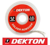 Dekton Solder Soldering Remover 2.5mm X 1.5Metre Desoldering Braid Wick