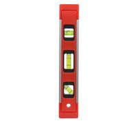 Dekton 9-Inch Spirit Level with Strong Magnetic Base, 45-Degree Vial, Horizontal and Vertical Vials, Hanging Hole, Durable Polystyrene Construction - Ideal for Precision Leveling and Alignment Tasks