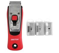 Dekton Stainless Steel Scraper with 30 Heavy-Duty Blades | Rubber Sure Grip Handle for Comfort | Perfect for Removing Labels, Paint, and Adhesives from Windows and Surfaces