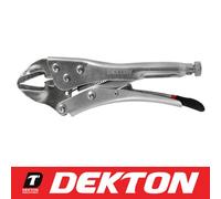 Dekton Straight Jaw Locking Grips Mole Gripping Adjustable Pliers 180mm (7")