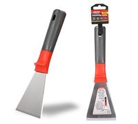 DEKTON Stripping Knife 80mm, 1.8mm - Stainless Steel Blade with Ergonomic Rubber Grip Handle for Filling Cracks, Scraping Wallpaper & Repairing Holes