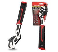 Dekton Sum Self Locking Wrench 8"-Three-Sided Tooth Pattern Coverage| Not Easy to Slip| Strong Clamping| Applicable to Variety of Nuts & Screw| Large Opening Design, Range: 7-43mm| Fast Self-Locking