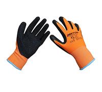 DEKTON T70794 Size Tradesman Latex Coated Working Gloves,Orange/Black, 10/XL CAT11,EN388,Ultra Grip, Perfect DIY,Building, Decorating, Garden. (DT70794)