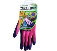 DEKTON TOUGH GRIP LATEX COATED GARDENING GLOVES 7 SMALL x 6