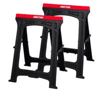 Dekton Trestles Portable Folding Plastic Anti Slip Saw Horse Max Load 170Kg 2Pc