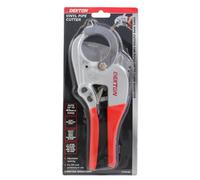 Dekton Vinyl Pipe Cutter-Adjustable Opening| Heavy Duty Body With Hardened Blade| Cuts UpTo 42mm Pipes| Rust Resistant Body| 11 Step Ratchet Action For Ease Of Use| For Diy, Projects, Professional Use