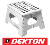 Dekton White Folding Step Stool 150Kg Max Anti Slip Home Workplace Aid Ladder