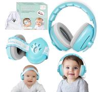 Dekukar 2-in-1 Baby Ear Defender for Babies Toddlers up to 36 Months - CE & UKCA Certified - Noise Reduction Earmuffs Baby Headphones Against Hearing Damage & Improves Sleep Blue