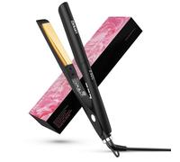 Dekuri 2 in 1 Hair Straightener and Curler, Smooth Titanium Plate,30s Fast Heat Flat Iron, 120-230℃ LCD Display, Ionic Hair Straighteners for Women - Black
