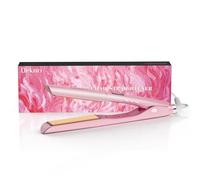 Dekuri 2 in 1 Hair Straightener and Curler, Smooth Titanium Plate,30s Fast Heat Flat Iron, 120-230℃ LCD Display, Ionic Hair Straighteners for Women - Coral Pink