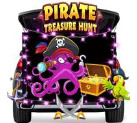 DEKWELL Trunk or Treat Car Decorations Kit,Halloween Trunk or Treat Decorations for SUV for Garage Door Entryway Archway