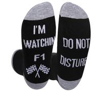 Dekzked Funny Gifts for Formula 1 Fans,Do Not Disturb I'm Watching F1 Socks for Racing Car Lovers Dad Husband Boyfriend Teens,Novelty Christmas Stocking Fillers for Men Women